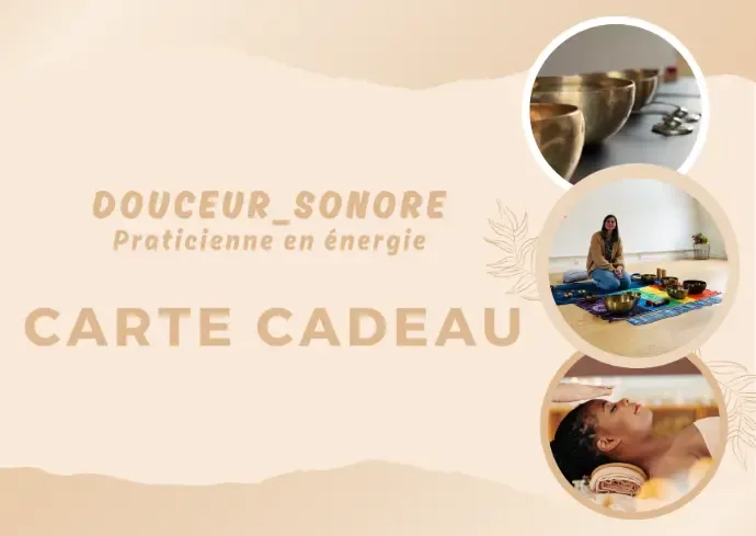 Carte cadeau Douceur Sonore